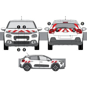 Kit R-B CL. A AVT+ARR+LAT - CITROËN C3 (2017-)