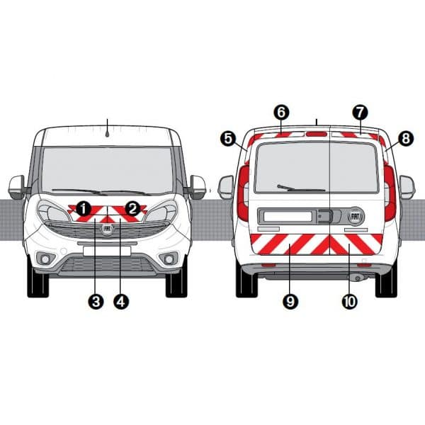 Kit R-B CL. A AVT+ARR - FIAT Doblo Cargo 2P (2018-)