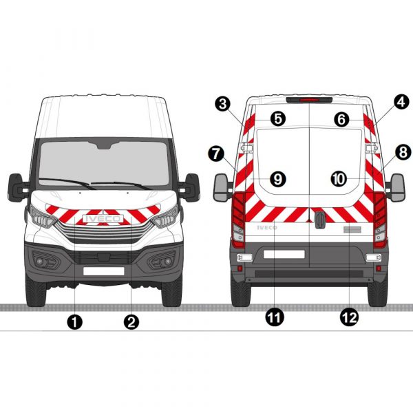 Kit Rouge Blanc CL. A Standard - IVECO Daily H2 (2024)