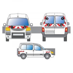 Kit R-B CL. A AVT+ARR+LAT - PEUGEOT Partner 2P Vitré (2003-2007)