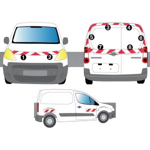 Kit R-B CL. A AVT+ARR+LAT - PEUGEOT Partner 2P Tôlé (2008-2012)
