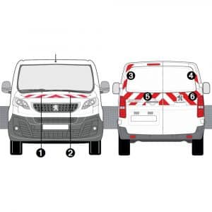 Kit Rouge-Blanc CL. A Standard - PEUGEOT Expert KO 2 Portes (2016)