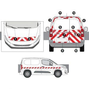 Kit R-B CL. A AVT+ARR TOTAL+LAT MAX - PEUGEOT Partner 2P Vitré (2018)