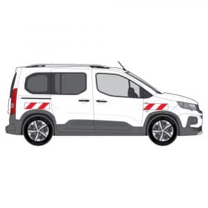Alternative view of Kit Rouge-Blanc CL. A Standard - PEUGEOT Rifter à Hayon (2018)