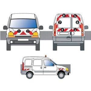 Kit R-B CL. A AVT+ARR+LAT - RENAULT Kangoo 2 portes (1997-2003)