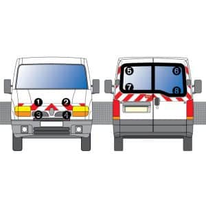Kit Rouge-Blanc CL. A Standard – RENAULT Master H1 (1997-2003)