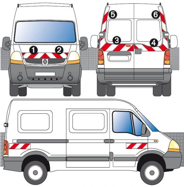 Kit Rouge-Blanc CL. A Standard - RENAULT Mascott H2 (2005-)