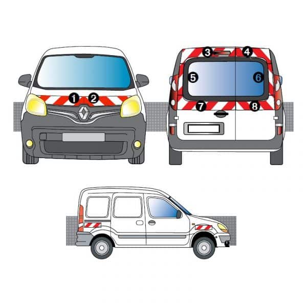 Kit R-B CL. A AVT+ARR+LAT - RENAULT Kangoo à 2 portes (2013-2020)