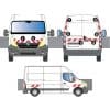 Kit Rouge-Blanc CL. A Standard - RENAULT Master H2 (2014-2019)