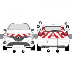 Kit Rouge-Blanc CL. A Standard - RENAULT Clio 5 (2019)