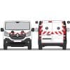 Kit Rouge-Blanc CL. A Std. - RENAULT Trafic H1 2P Tôlées (2019-2020)