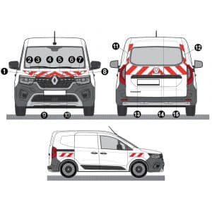 Kit Rouge-Blanc CL. B Standard - RENAULT Kangoo 2 Portes (2021)