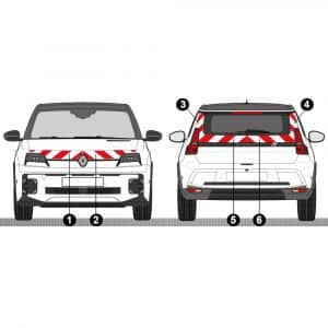 Kit Rouge-Blanc CL. A Standard - RENAULT R5 (2024)