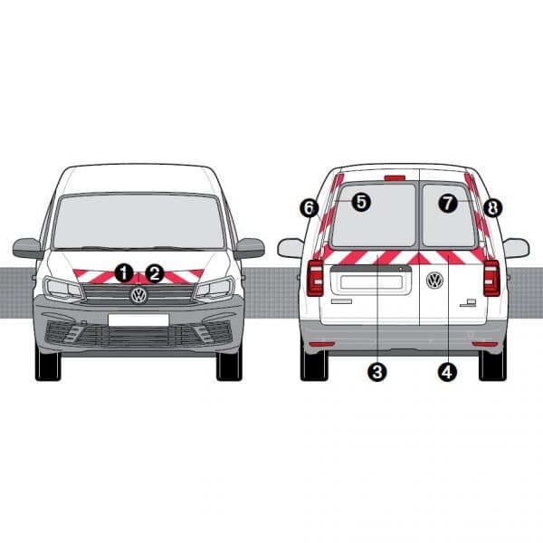 Kit R-B CL. A AVT+ARR - VW Caddy IV 2P (2015-)