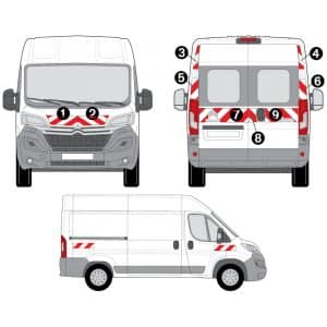 Kit R-B CL. B AVT+ARR+LAT - CITROËN Jumper H2 (2014-)