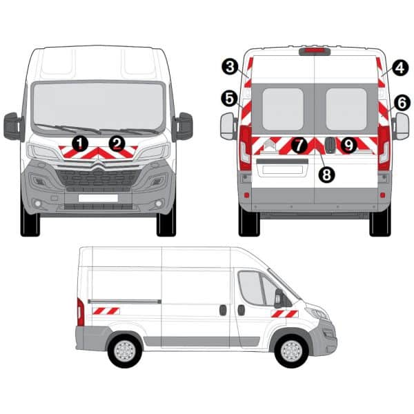Kit R-B CL. B AVT+ARR+LAT - CITROËN Jumper H2 (2014-)