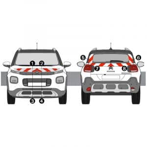 Kit R-B CL. B AVT+ARR - CITROËN C3 Aircross (2018-)