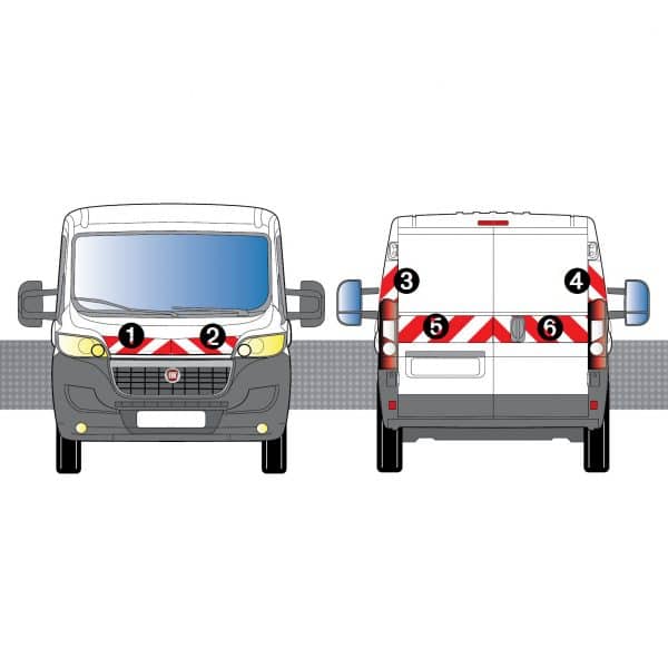 Kit Rouge-Blanc CL. B Standard - FIAT Ducato H1 (2014-2024)