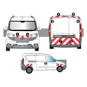 Kit Rouge-Blanc CL. B Standard - FIAT Doblo Cargo 2P (2015-2017)