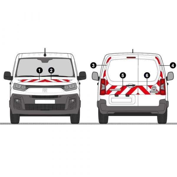 Kit Rouge-Blanc CL. B Standard – FIAT Doblo 2 Portes (2022)
