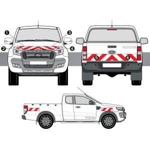 Kit R-B CL. B AVT+ARR+LAT - FORD Ranger Phase 2 (2015-)