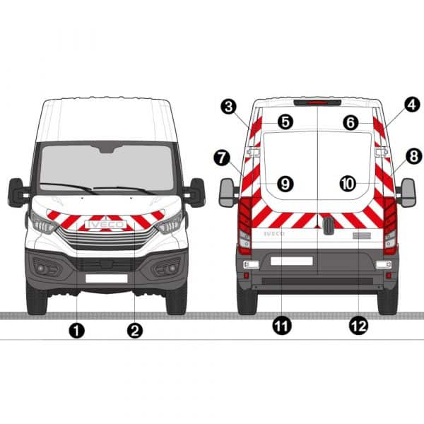 Kit Rouge Blanc CL. B Standard - IVECO Daily H2 (2024)