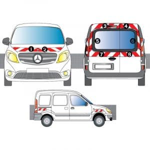 Kit R-B CL. B AVT+ARR+LAT - MERCEDES Citan 2P tôlé (2013-)