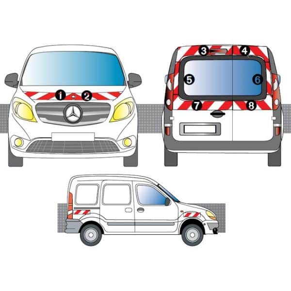Kit R-B CL. B AVT+ARR+LAT - MERCEDES Citan 2P tôlé (2013-)