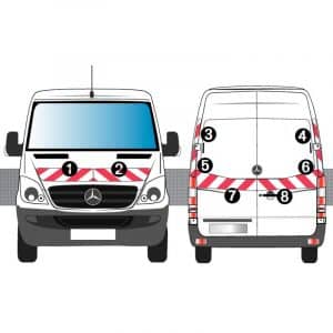 Kit R-B CL. B AVT+ARR - MERCEDES Sprinter Réhaussé (2017-2018)