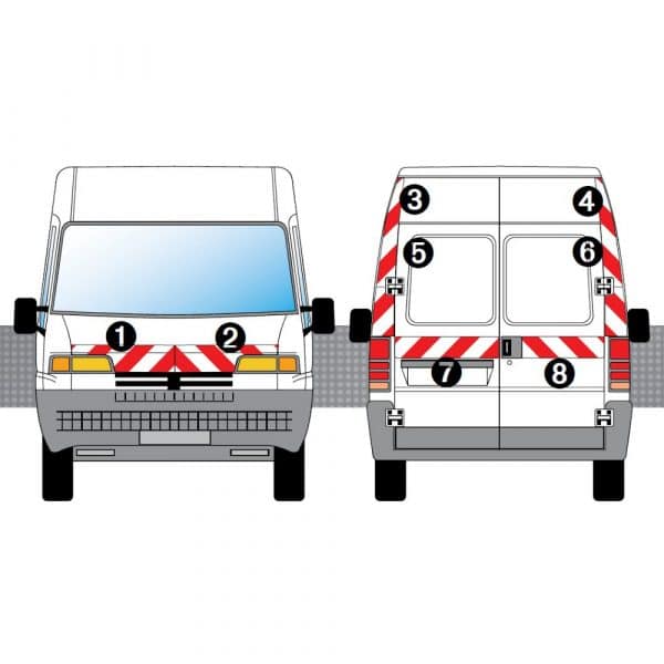 Kit R-B CL. B AVT+ARR - PEUGEOT Boxer H2 (1994-2002)