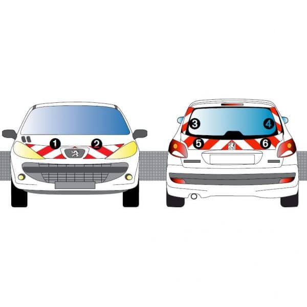 Kit R-B CL. B AVT+ARR - PEUGEOT 206+ (2009-)