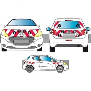 Kit R-B CL. B AVT+ARR+LAT - PEUGEOT 208 (2012-)