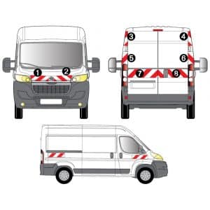 Kit Rouge-Blanc CL. B Standard - PEUGEOT Boxer H2 (2014-2023)