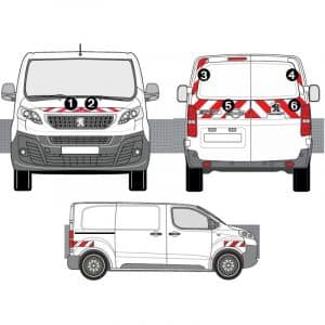 Kit R-B CL. B AVT+ARR+LAT - PEUGEOT Expert H1 2P (2016-)