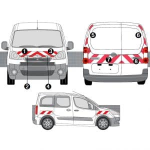 Kit R-B CL. B AVT+ARR+LAT - PEUGEOT Partner 2P (2015-2018)