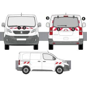Kit R-B CL. B AVT+ARR+LAT - PEUGEOT Expert KO à Hayon (2016-)