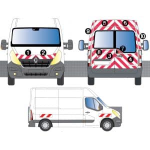 Kit R-B CL. B AVT+ARR TOTAL+LAT- RENAULT Master H2 Vitré (2014-2019)
