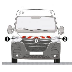 Kit Rouge-Blanc CL. B AVANT - RENAULT Master (2019)