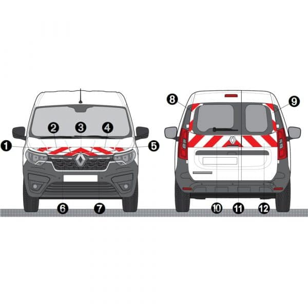 Kit Rouge-Blanc CL. B Standard - RENAULT Express Van (2021)