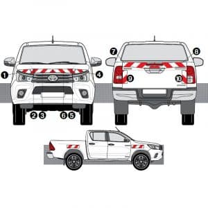 Kit R-B CL. B AVT+ARR+LAT - TOYOTA Hilux (2016-)