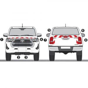 Kit Rouge-Blanc CL. B Standard - TOYOTA Hilux (2021)