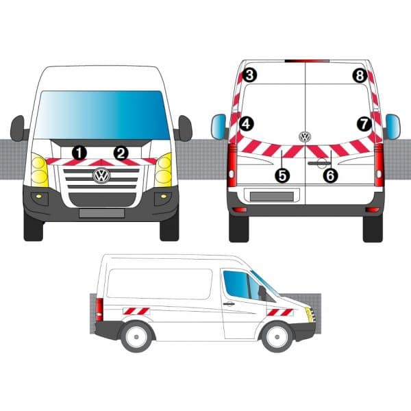 Kit R-B CL. B AVT+ARR+LAT - VW Crafter H2 (2006-2015)