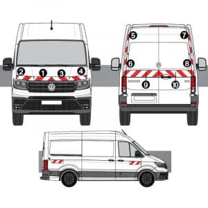 Kit Rouge-Blanc CL. B Standard - VW Crafter H2 (2016)