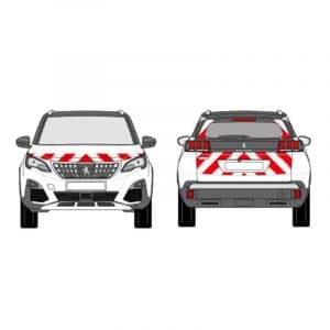 Kit Rouge-Blanc CL. B Standard – PEUGEOT 3008 (2016-2021)