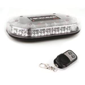 Mini rampe MICROBAR 25 cm - 24 LEDs - Bleu - Autonome - Magnétique