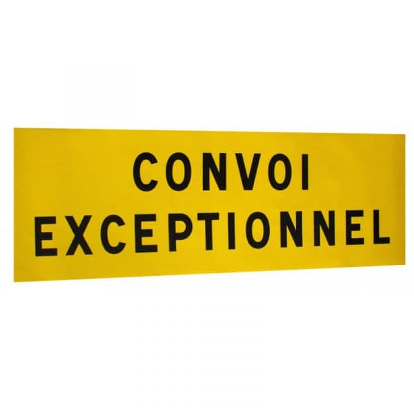 Panneau CONVOI EXCEPTIONNEL (1200 mm x 400 mm) - Adhésif