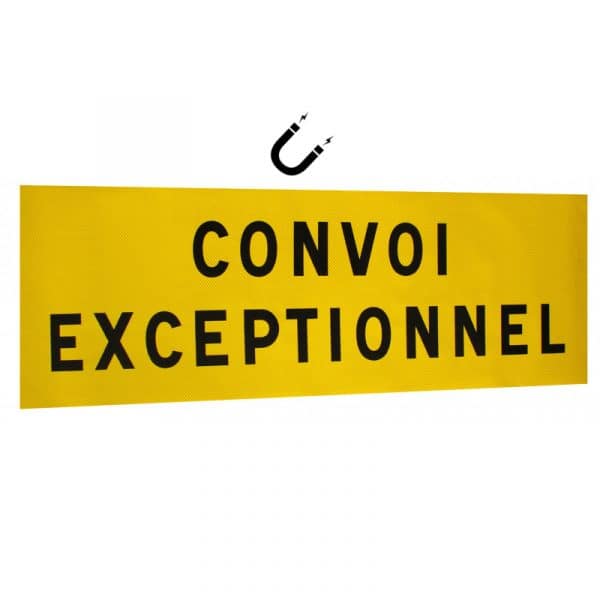 Panneau CONVOI EXCEPTIONNEL (1200 mm x 400 mm) – Magnétique