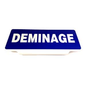 Plaque pare-soleil DEMINAGE rétroréfléchissante