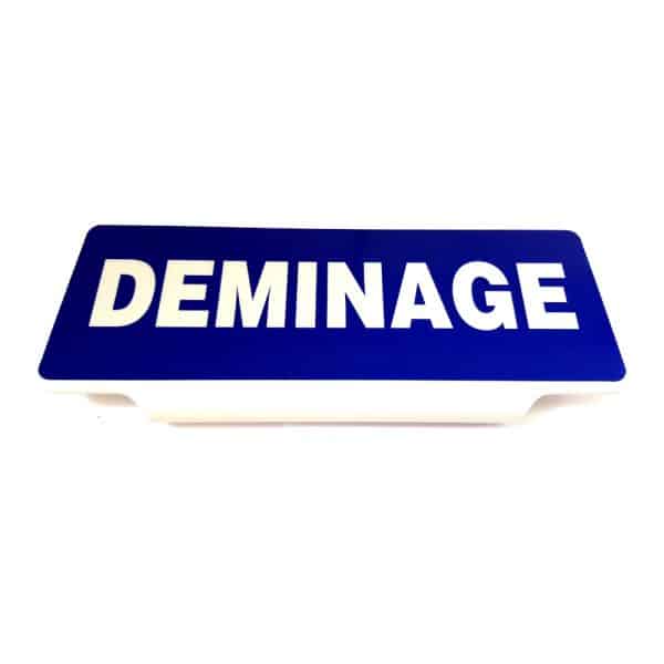 Plaque pare-soleil DEMINAGE rétroréfléchissante
