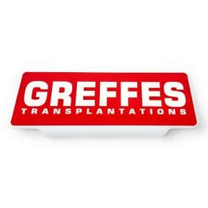 Plaque pare-soleil GREFFES - Rétroréfléchissante